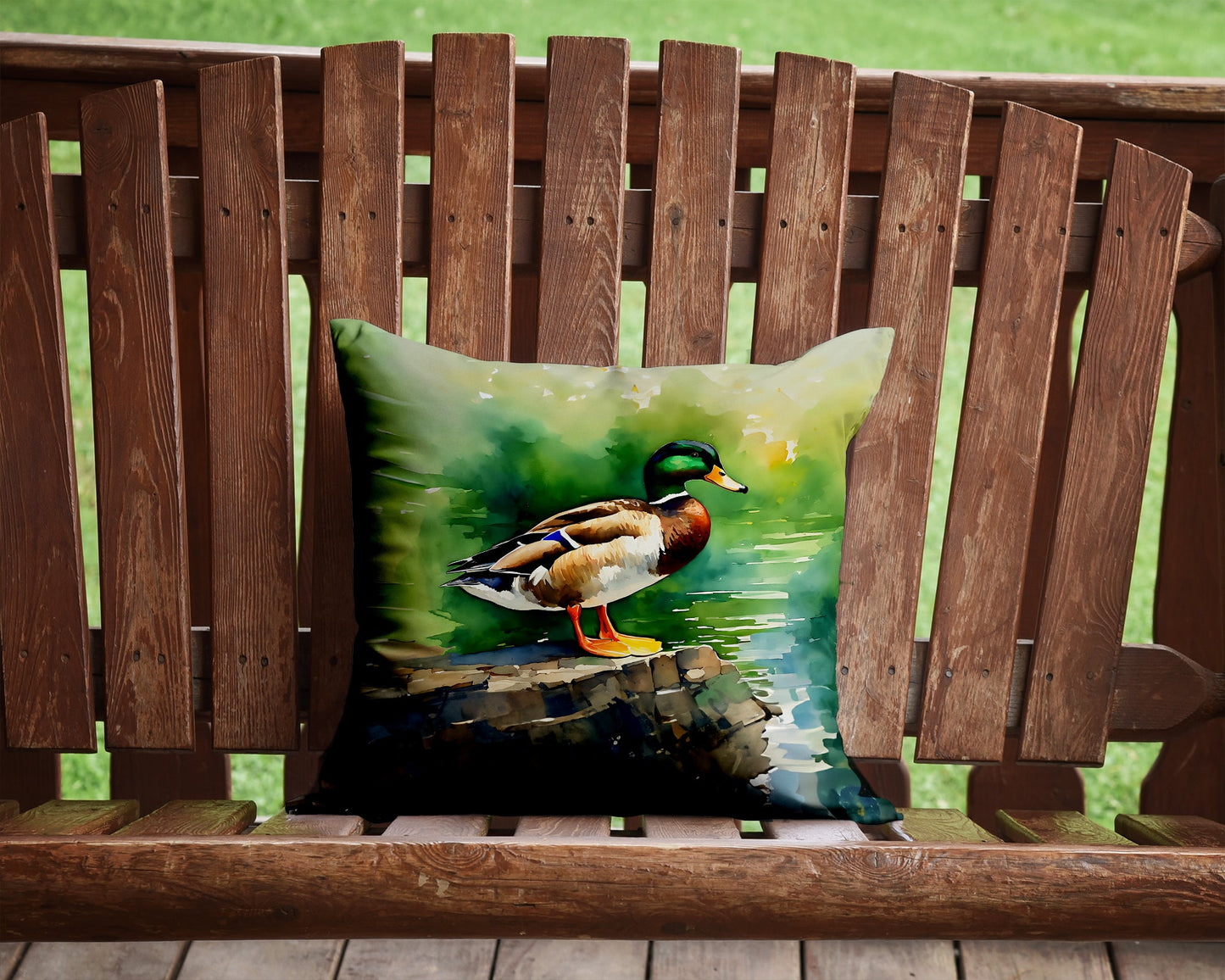 Mallard Throw Pillow-1