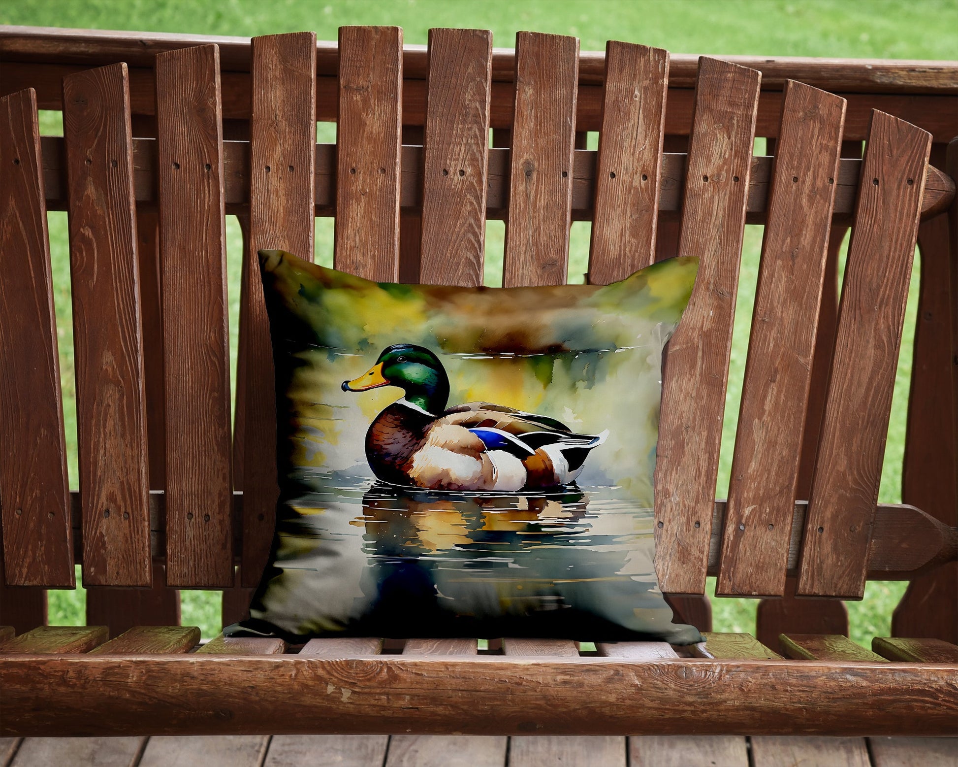 Mallard Throw Pillow-1