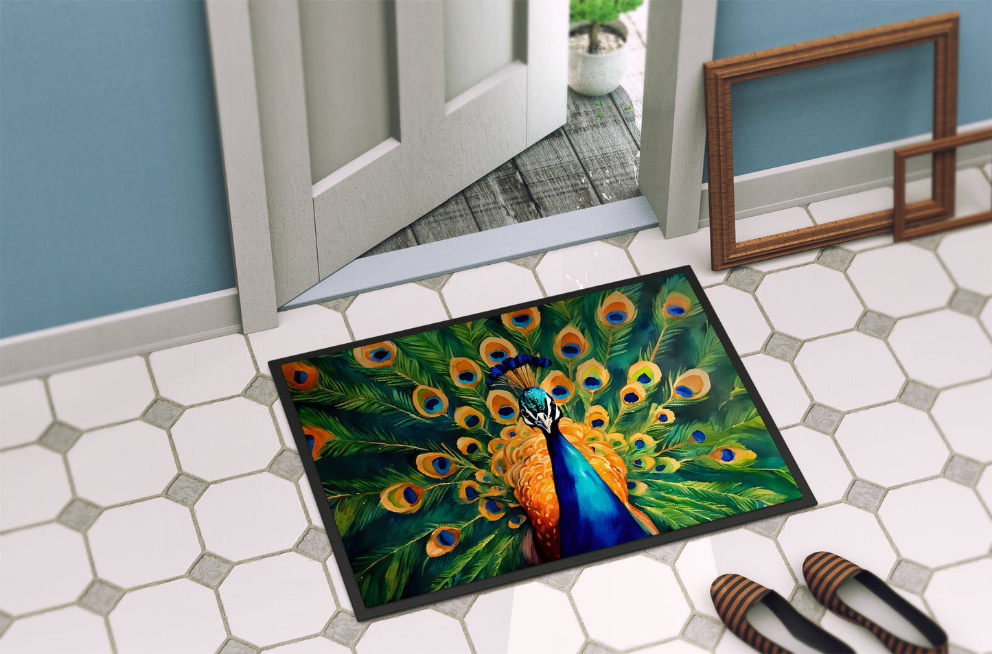 Peacock Doormat-3