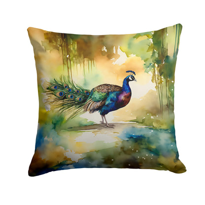 Peacock Throw Pillow-0