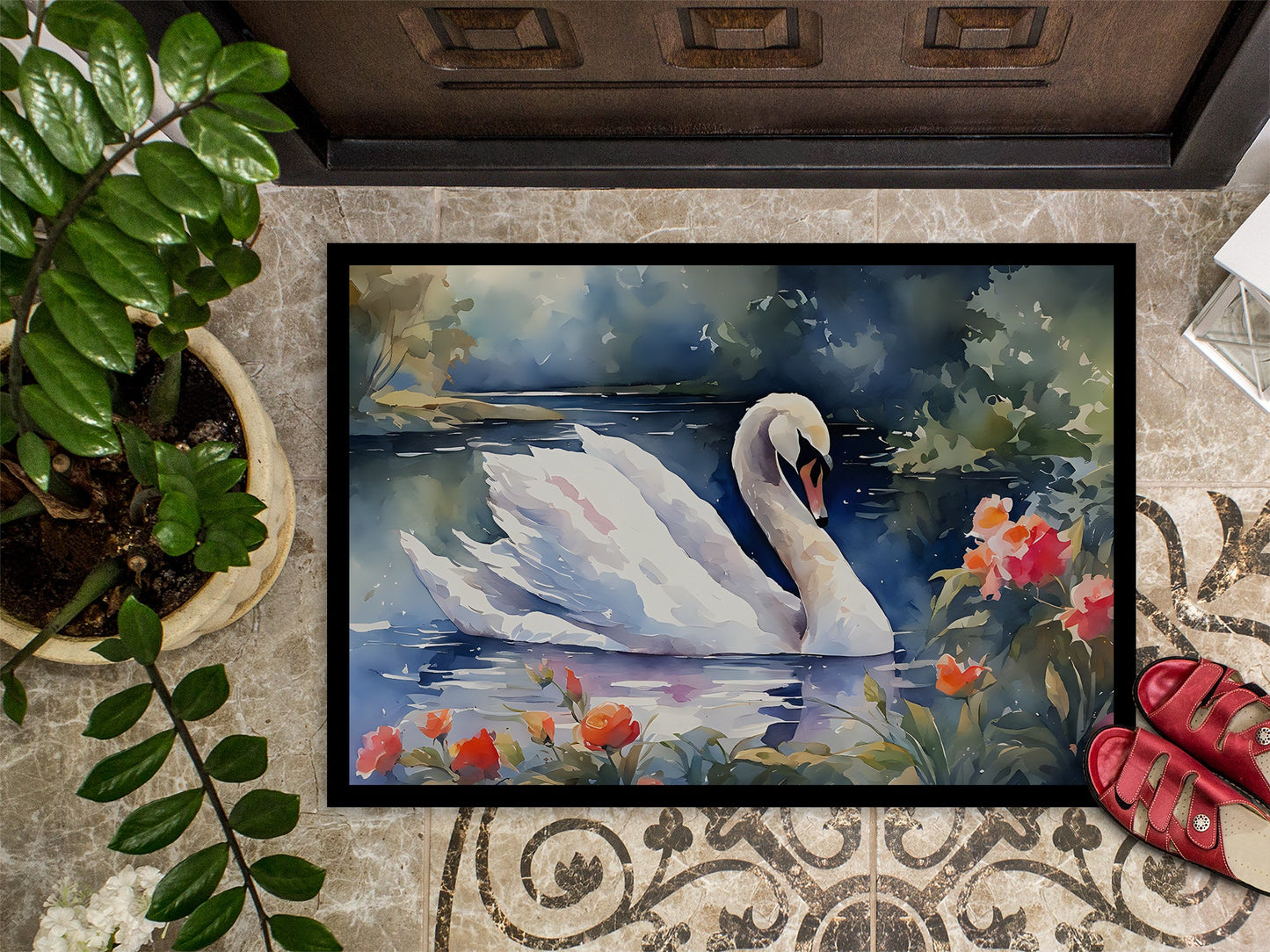 Swan Doormat-2