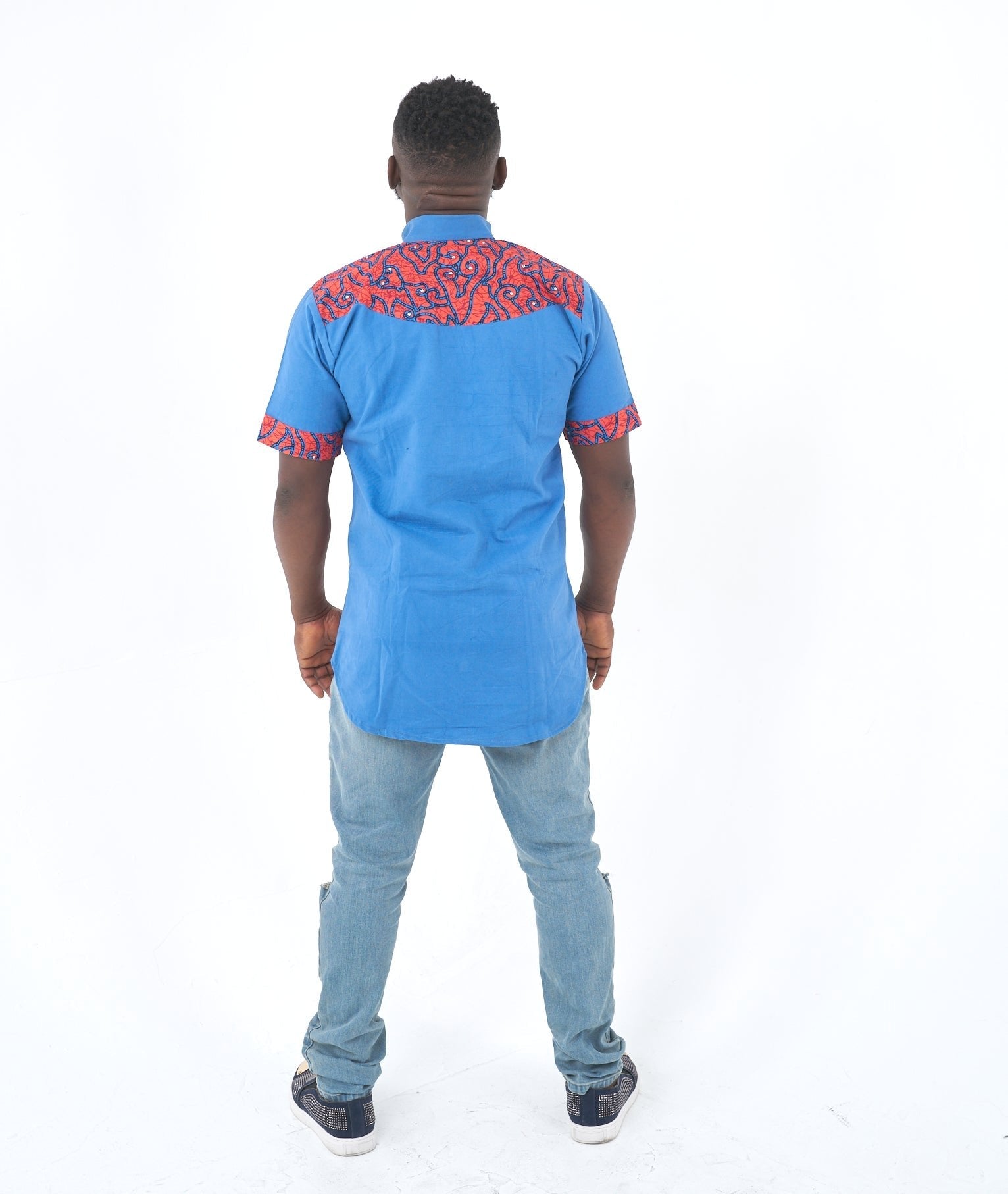African Fashion Ankara | Ankara Print Shirt Ola-1