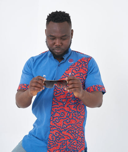 African Fashion Ankara | Ankara Print Shirt Ola-0