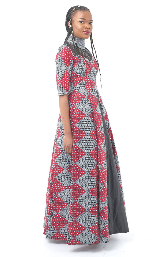 African Fashion Ankara Queen Latifat Gown-1