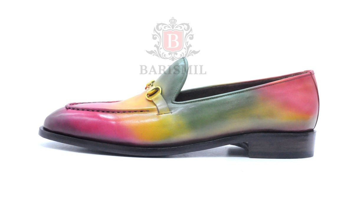 Warsaw | Multi-Tone Patina Horsebit Loafers-4