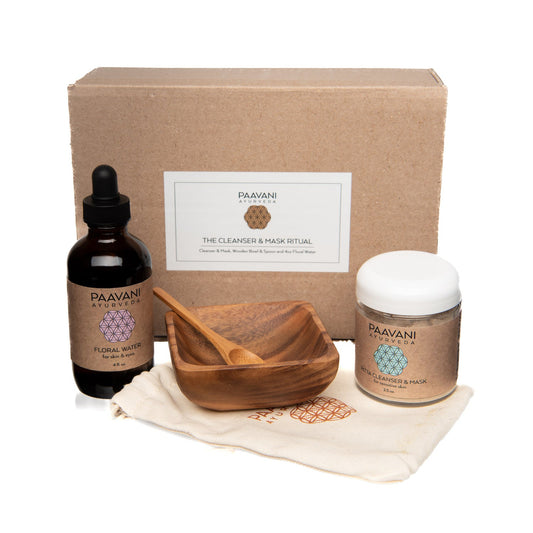 Cleanser & Mask Ritual | Ayurvedic Facial Cleansing Kit-1