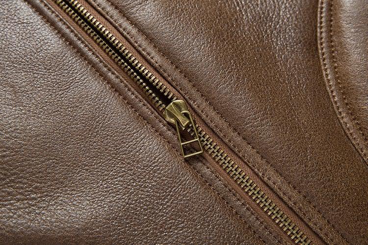 Davis Men's B3 Natural Shearling Leather Coat-3
