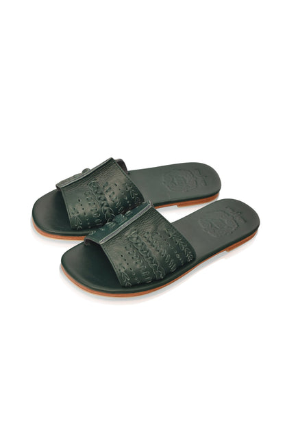 Dolce Vita Leather Slide Sandals-2