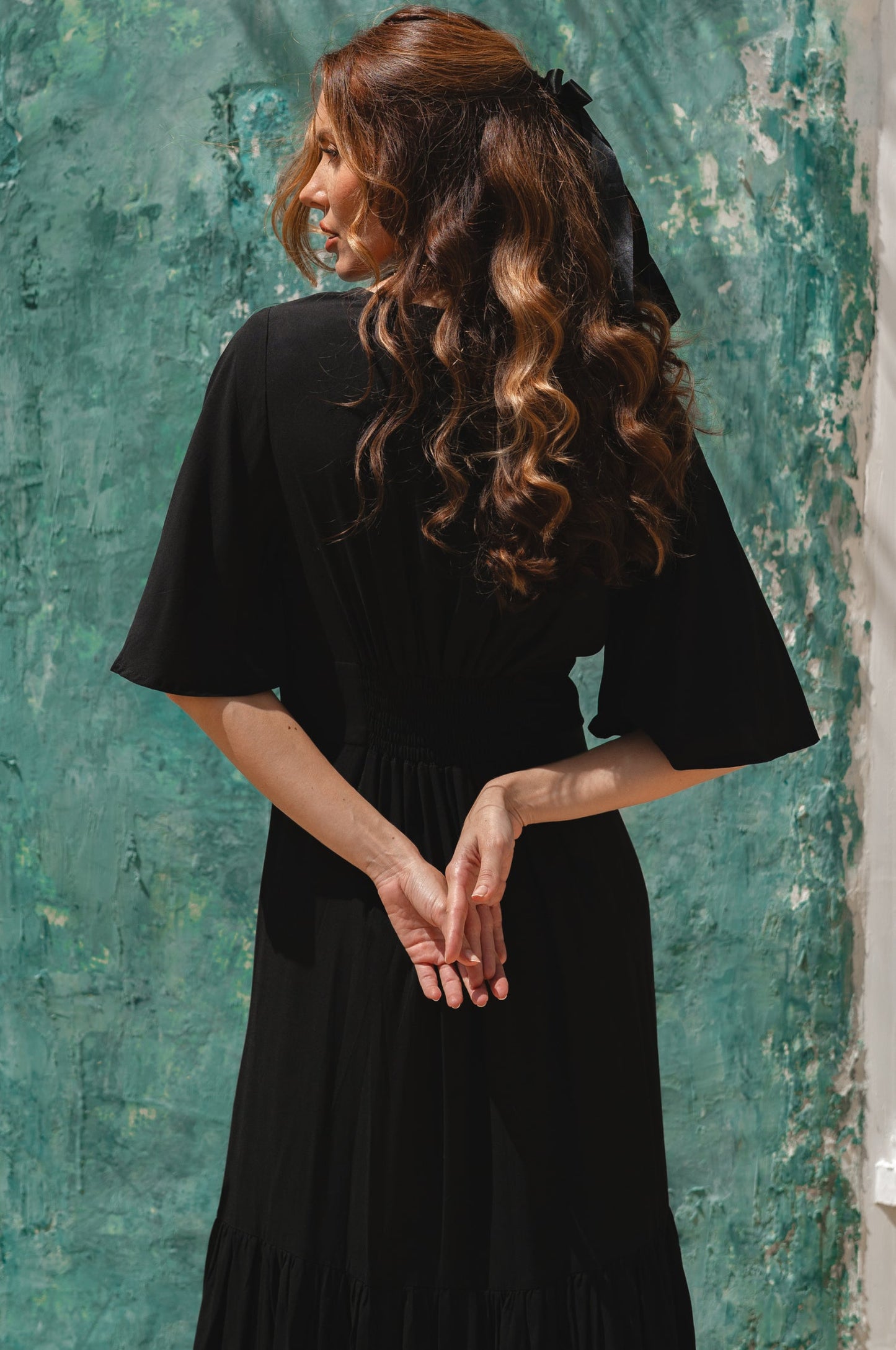 Donna Button Down Midi Dress-2