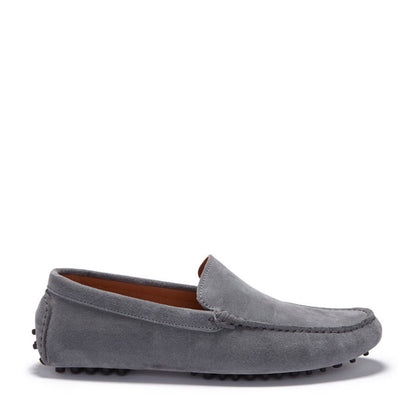 Driving Loafers, slate grey suede-0