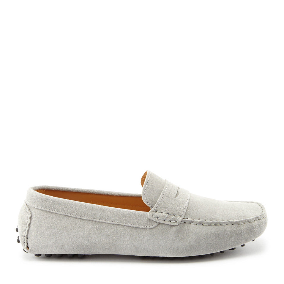 Penny Driving Loafers, dove grey suede-0