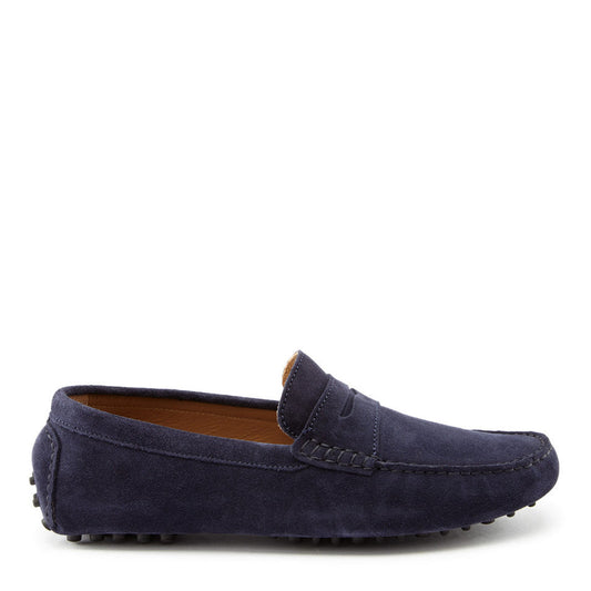 Penny Driving Loafers, navy blue suede-0