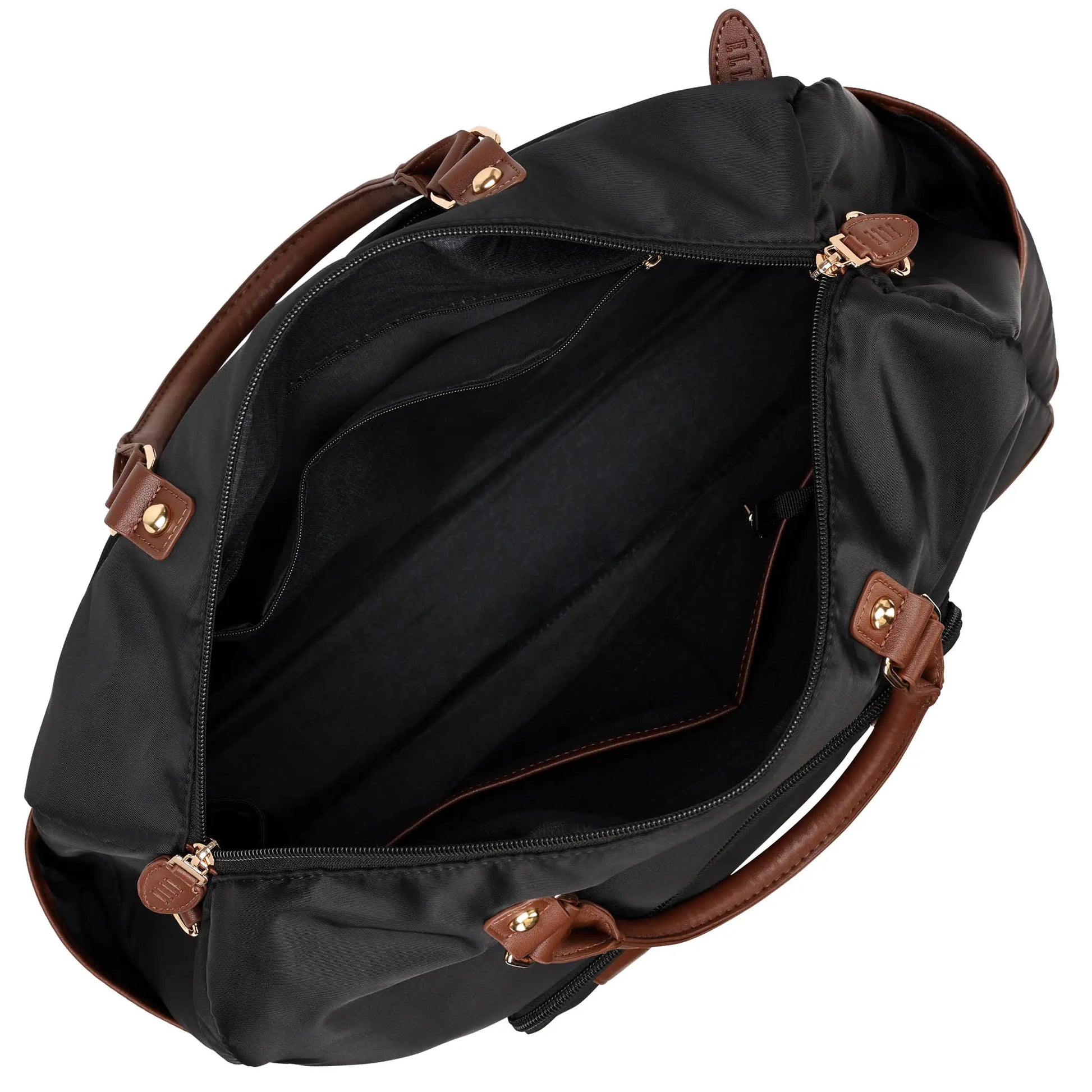 Luxe Journey 30L Twill and Vegan Leather Weekender Duffel Bag-3