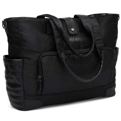 Voyage 25L Twill and Vegan Leather Weekender Tote Bag-4
