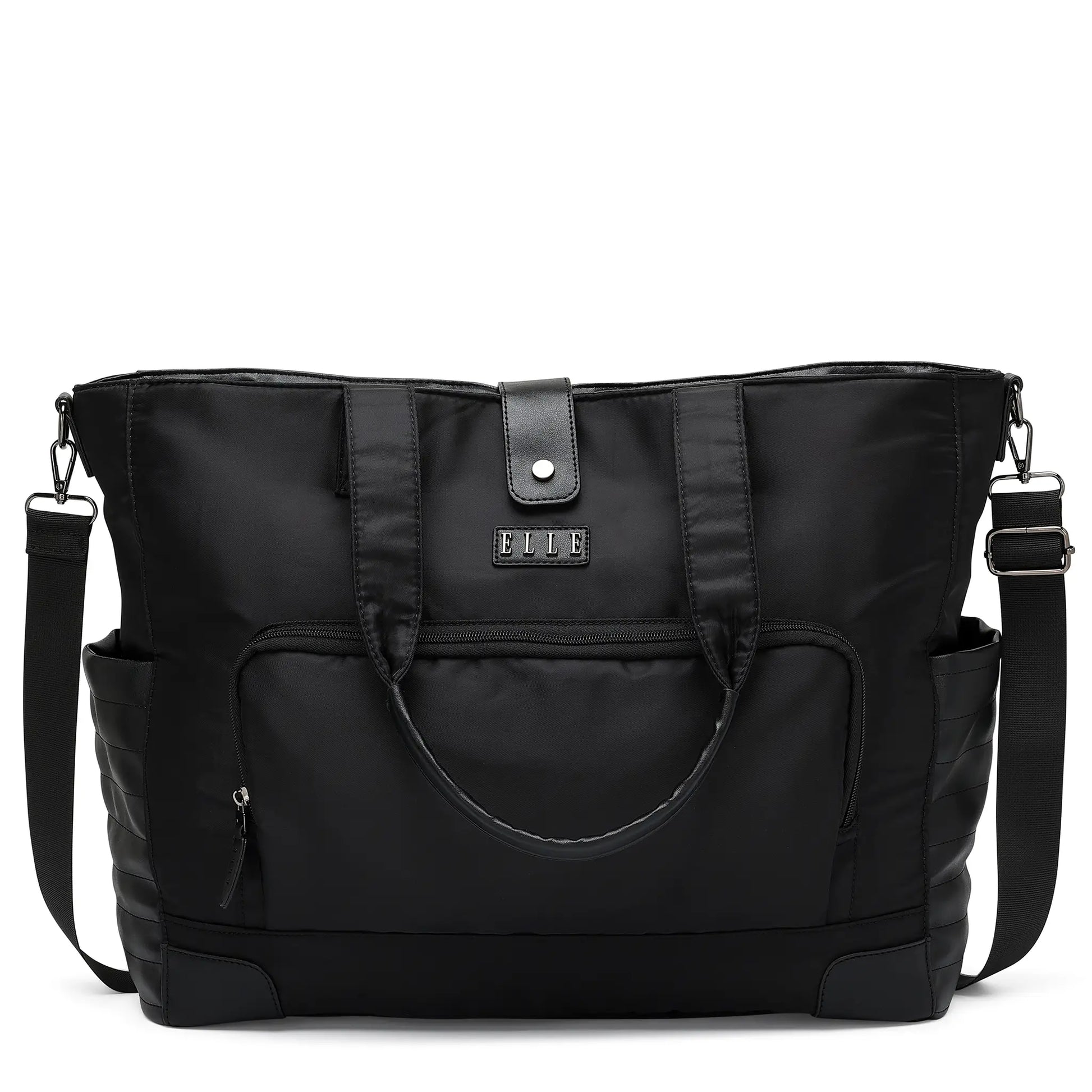 Voyage 25L Twill and Vegan Leather Weekender Tote Bag-0