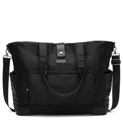 Voyage 25L Twill and Vegan Leather Weekender Tote Bag-0