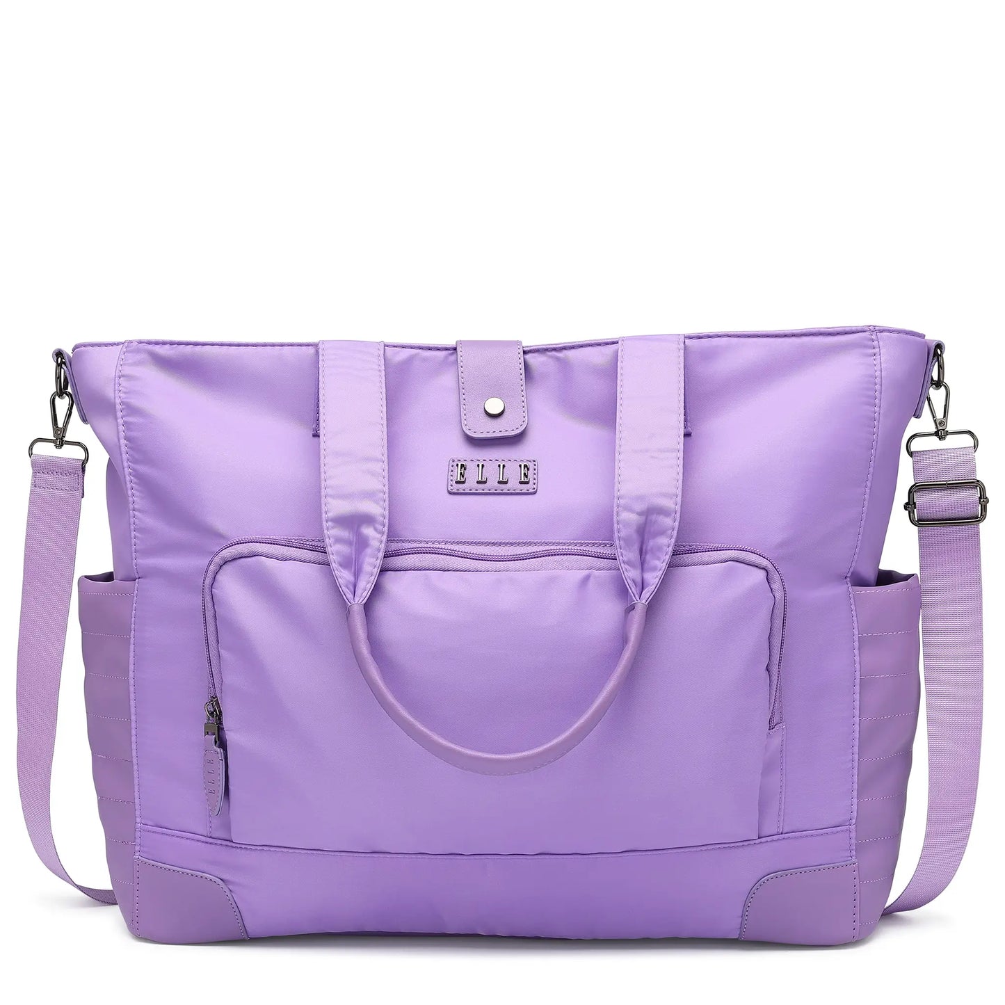Voyage 25L Twill and Vegan Leather Weekender Tote Bag-5