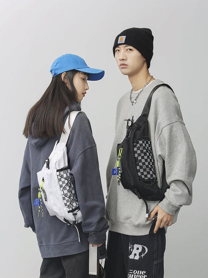 Couple Crossbody Fanny Pack for Men&Women,Large Waist Bag & Hip Bum Bag with Adjustable Strap for Outdoors Workout-0