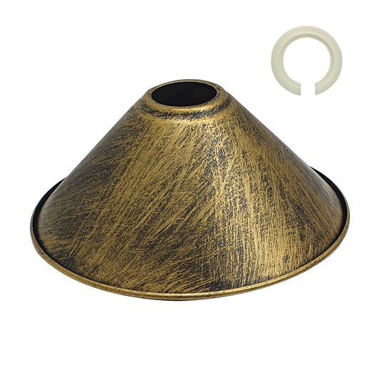 Modern Metal Brushed Brass Color Corn Lampshade~1114