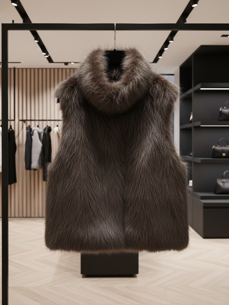 Ultra-Luxe Faux Fur Vest • THE MET New Collection BYMANYC ® New York-1