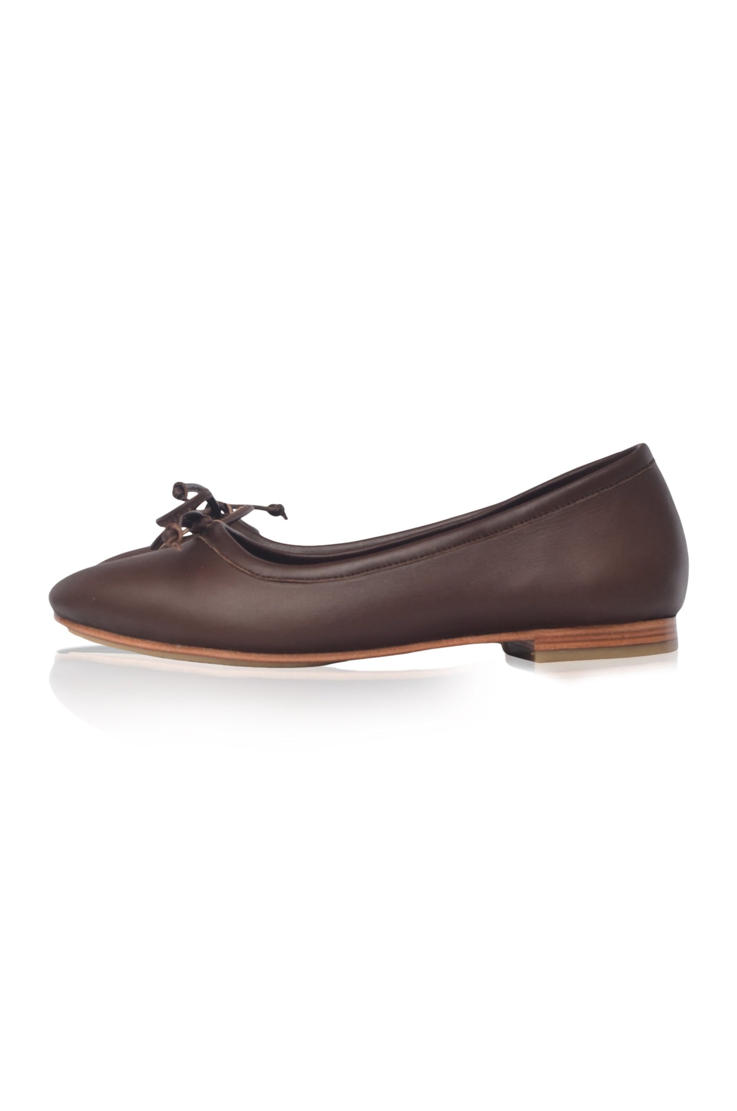 Elaria Bow Leather Ballet Flats-4