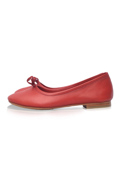 Elaria Bow Leather Ballet Flats-6