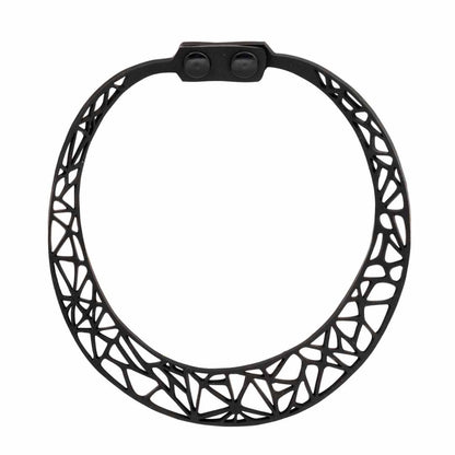 Ella Geometric Recycled Rubber Necklace-1