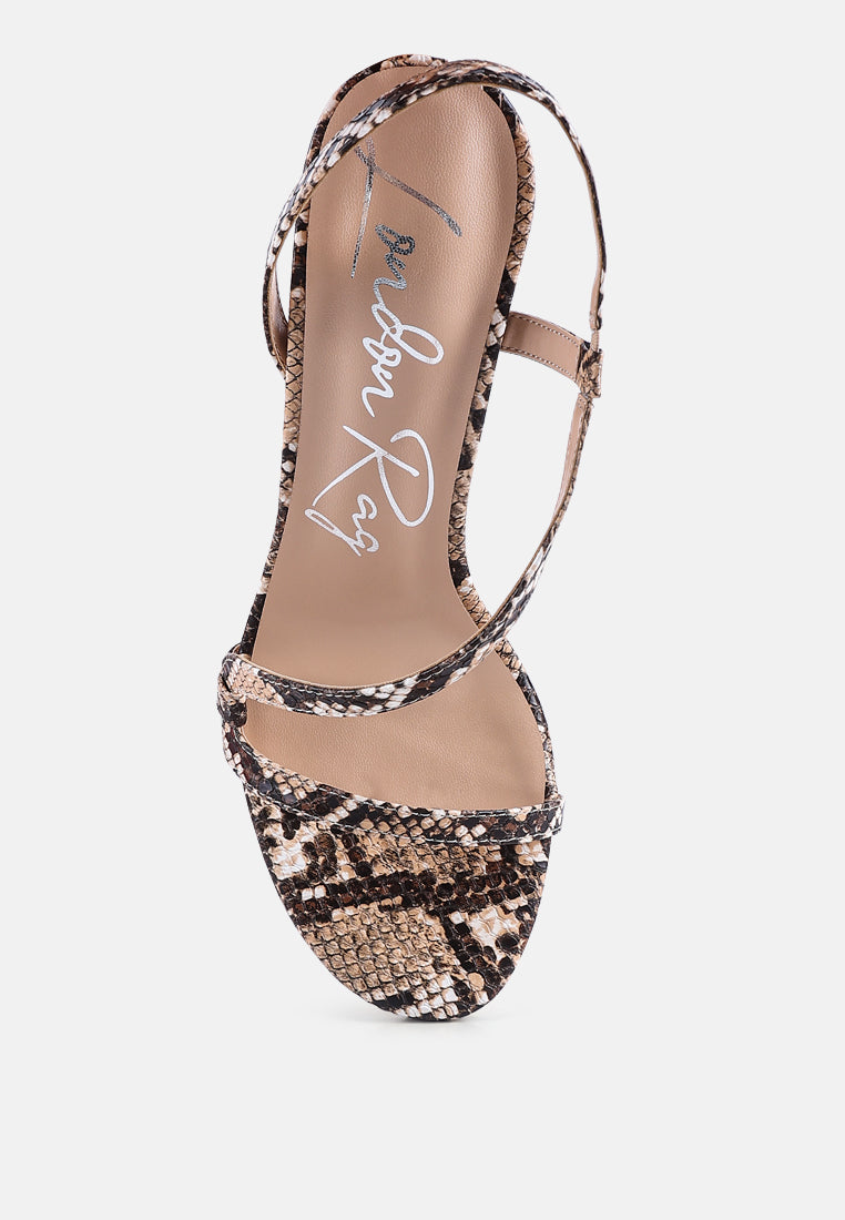 Epoque Heeled Strappy Slingback Sandals-1