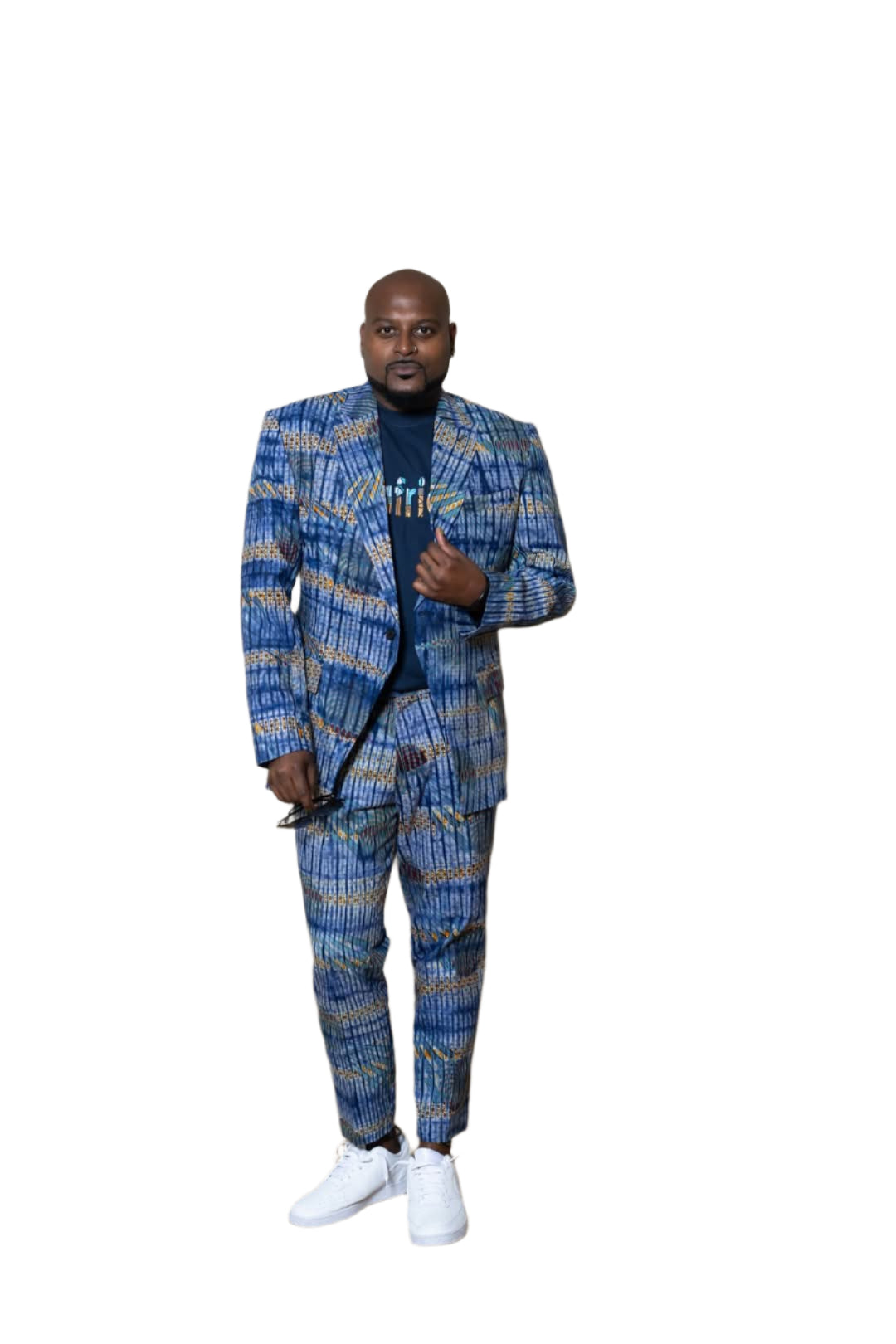 African Print Blazer for Men 2-Piece Suit Set-4