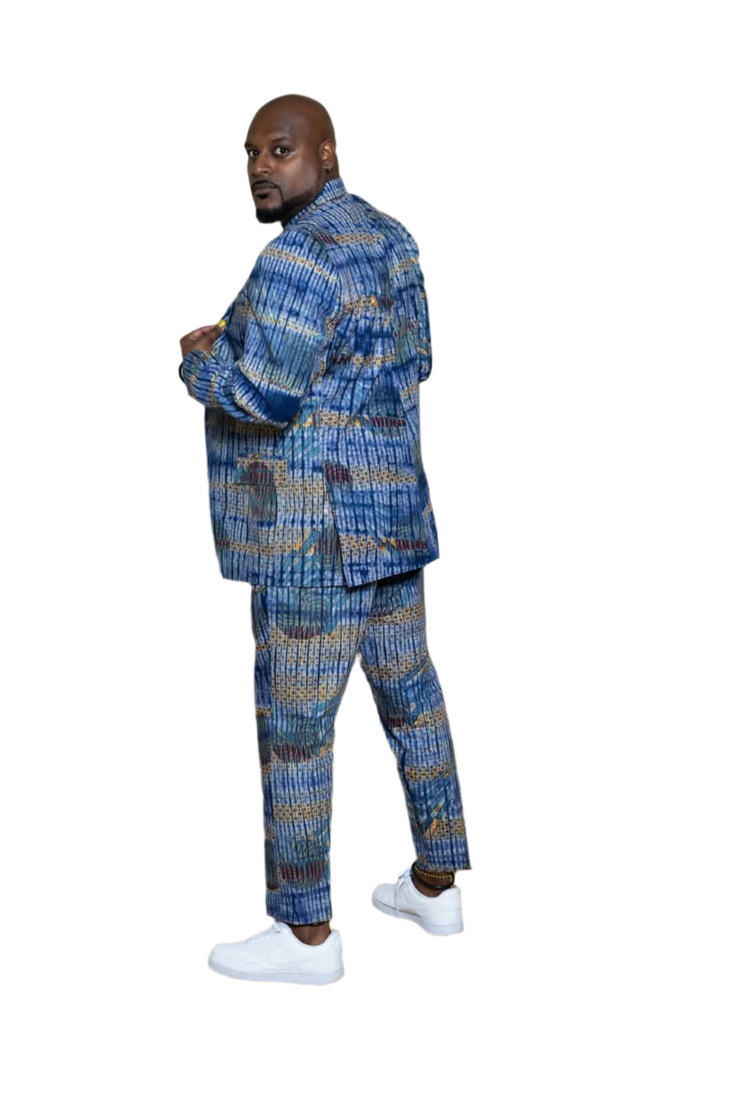 African Print Blazer for Men 2-Piece Suit Set-2