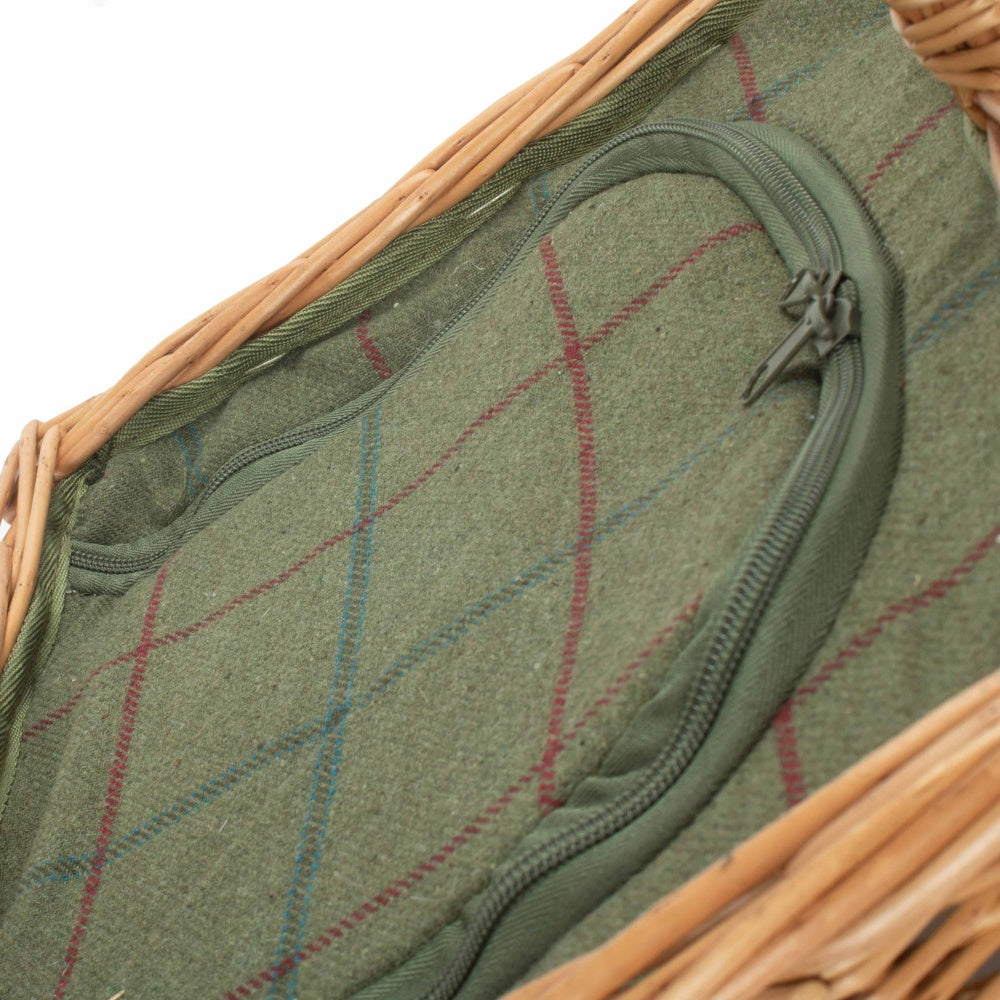 Antique Wash Wicker Butchers Cool Basket