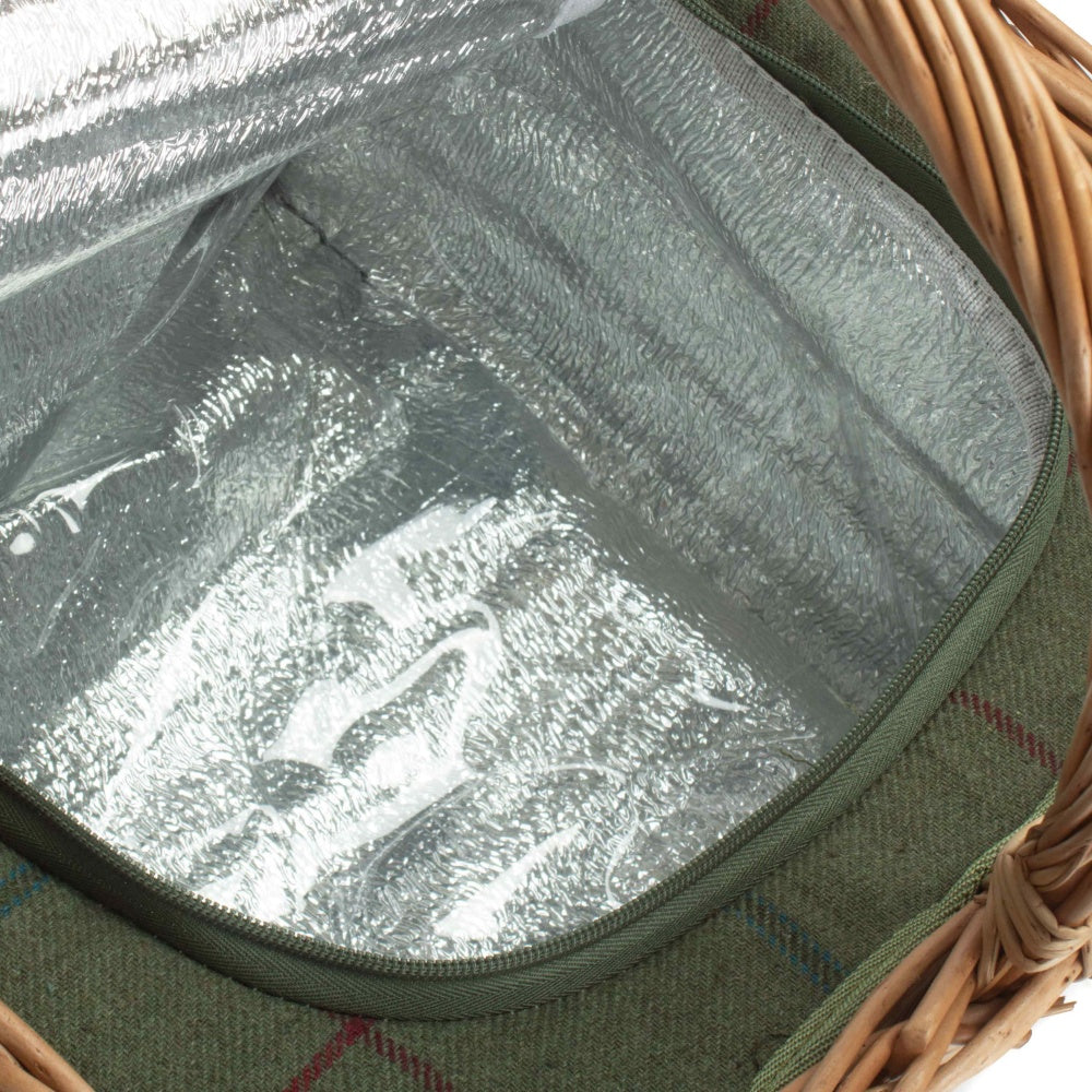 Antique Wash Wicker Butchers Cool Basket