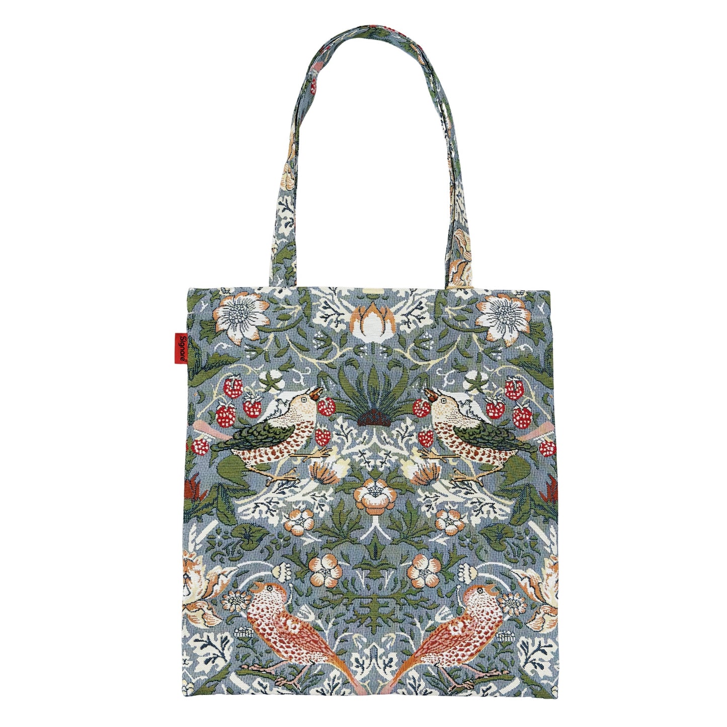 V&A Licensed Strawberry Thief Grey - Flat Bag-0