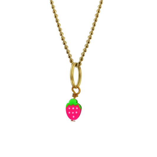 Strawberry Pendant Necklace | by Ifemi Jewels-1