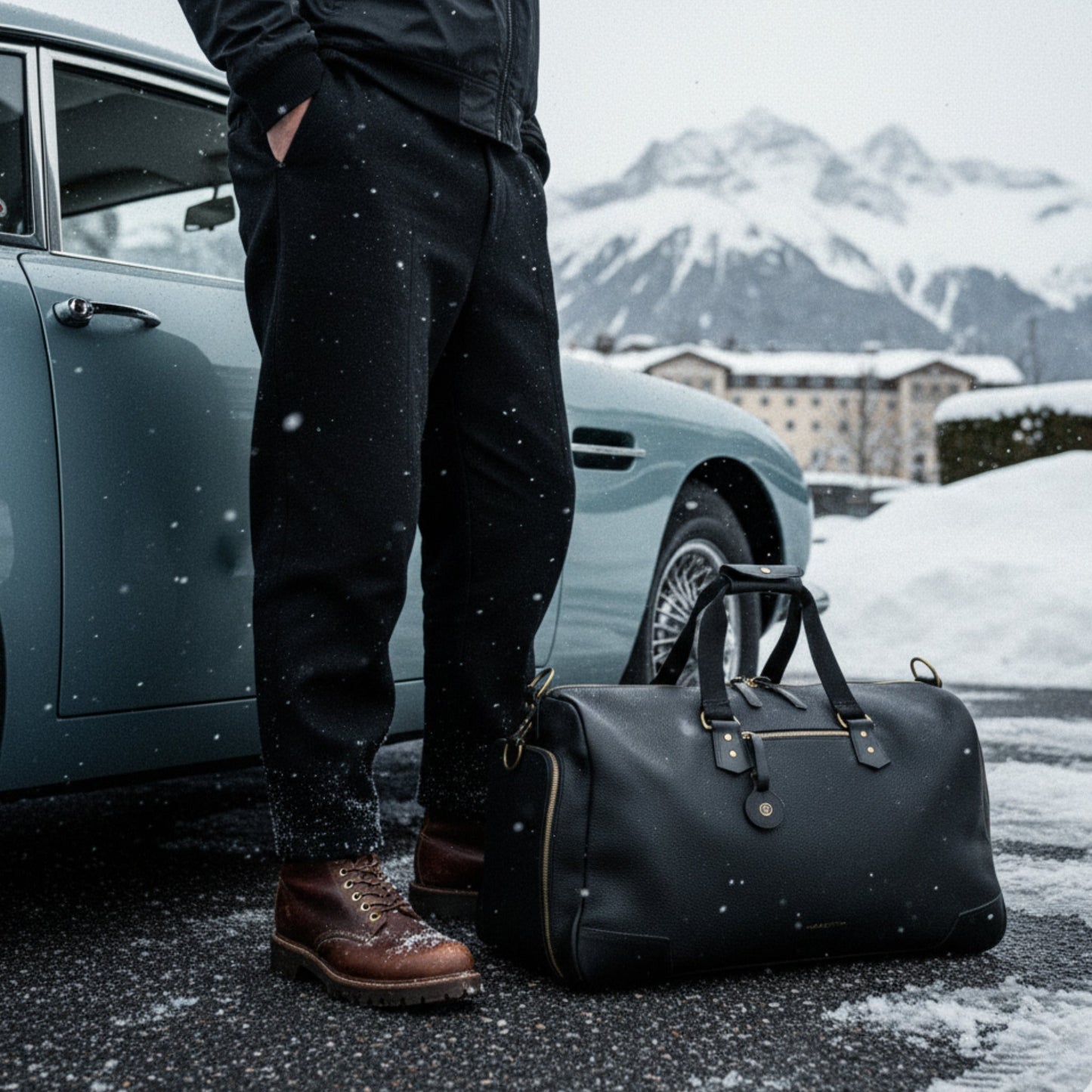 Ultimate Apple Tech Leather Weekender Bag-1