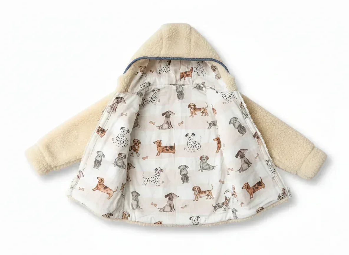 Baby/Kid Virgin Wool Jacket - Pink-3