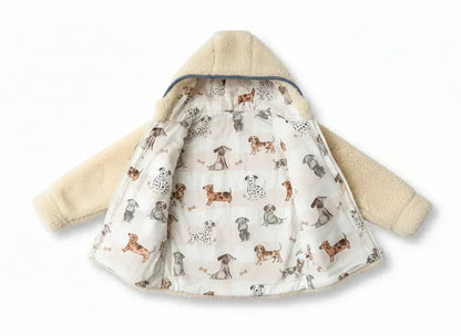 Baby/Kid Virgin Wool Jacket - Grey-2
