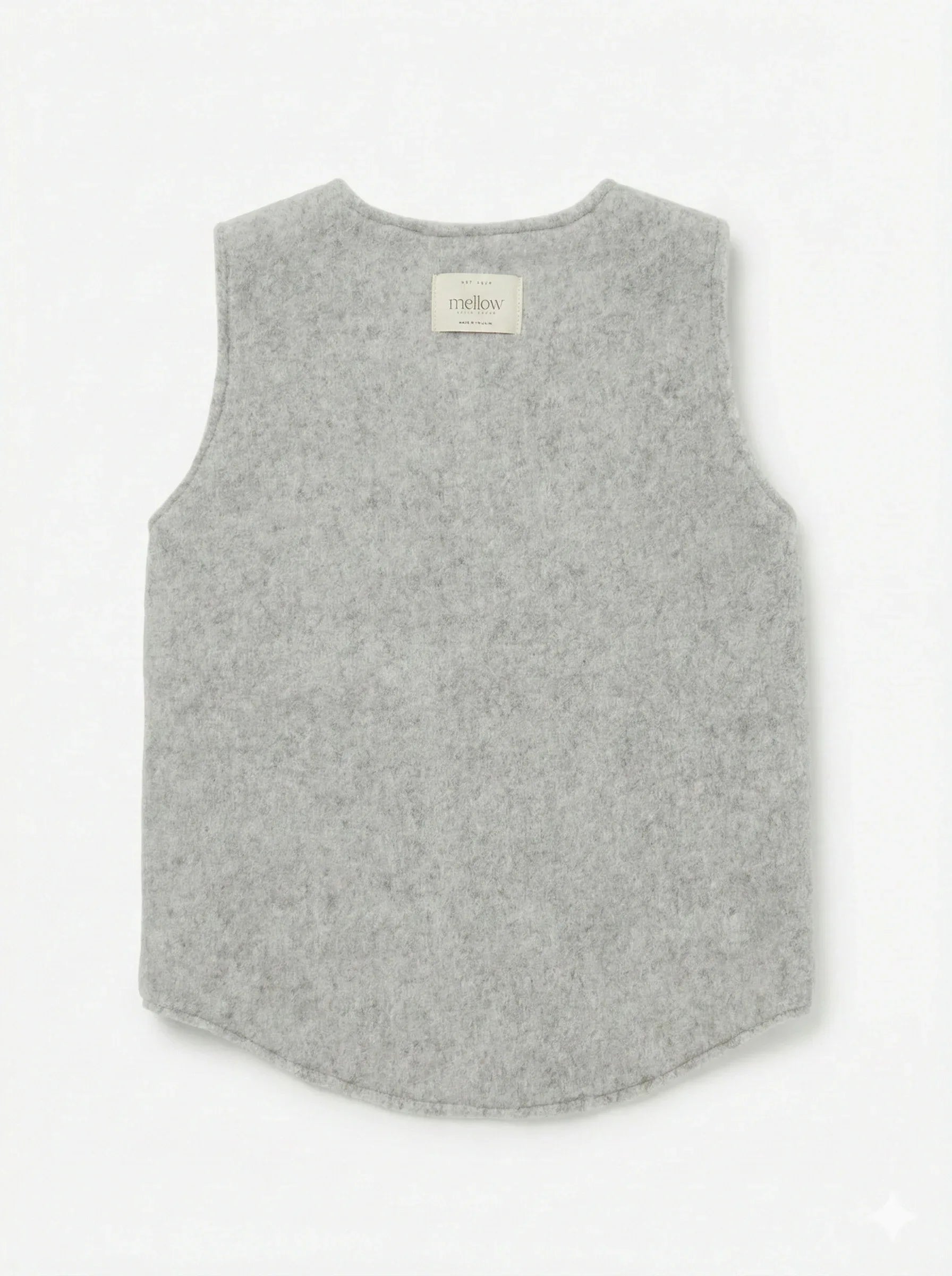 Baby/Kid Virgin Wool Vest - Grey-1