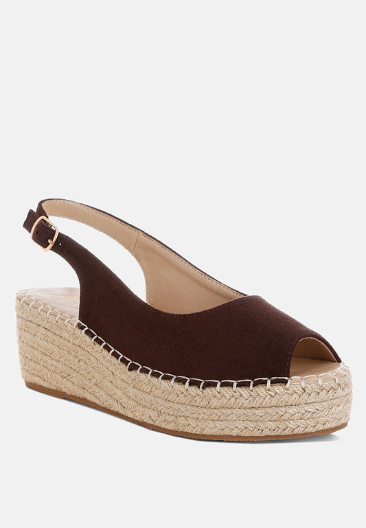 Georna Peep-Toe Espadrille Wedges-1