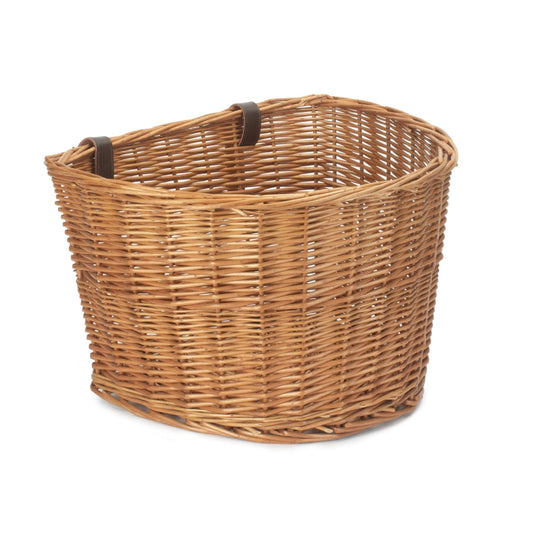Double Steamed Wicker Front Fixing Bicycle Bike Basket
