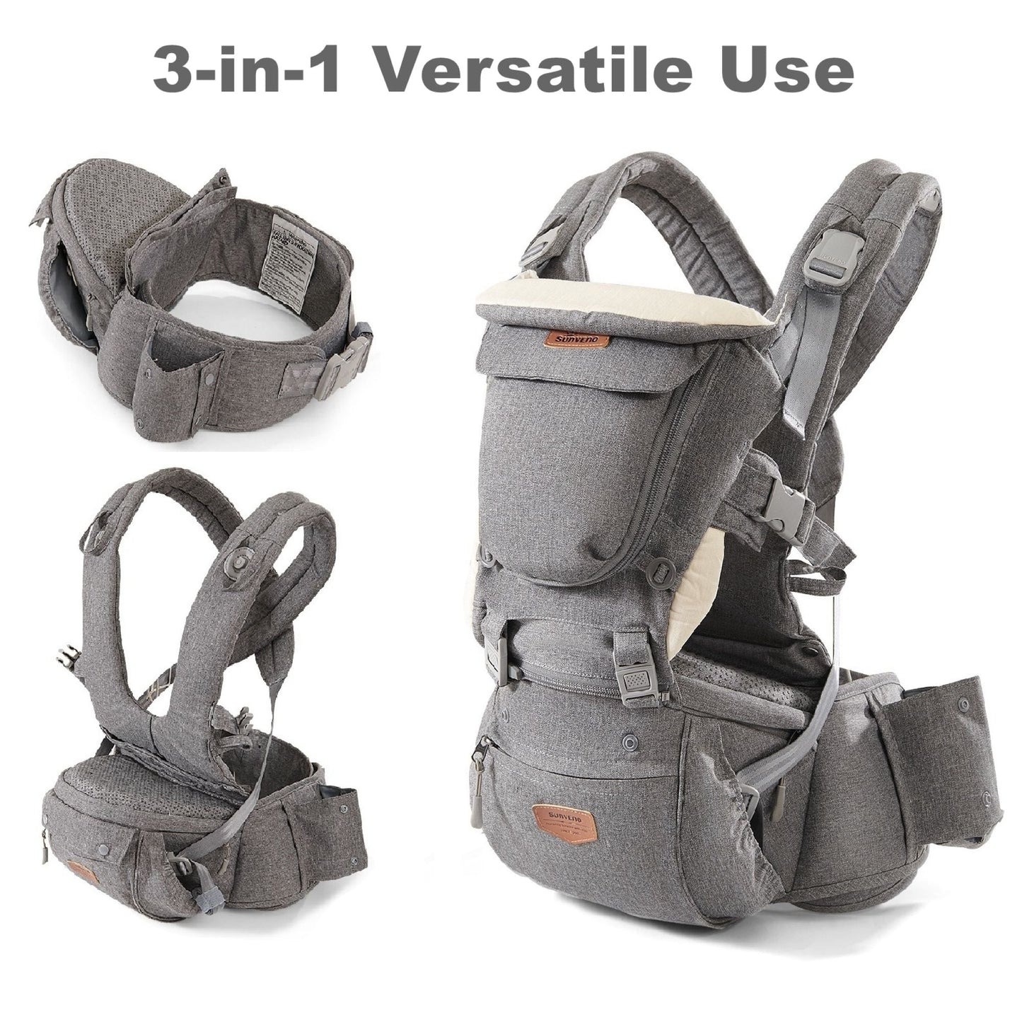 Ergonomic Baby Carrier 3-in-1-2