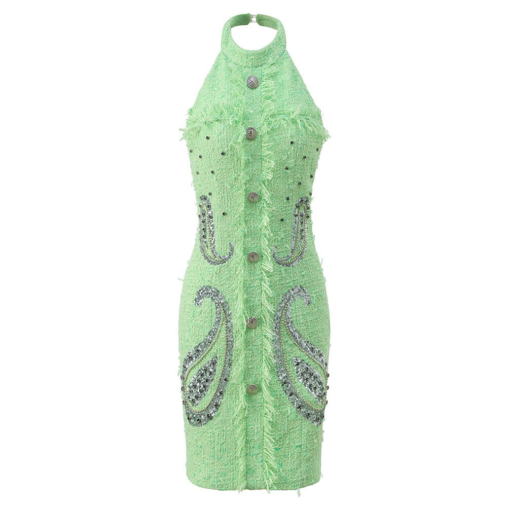 Halter Neck Party Mini Dress, 'Heavy Industry' Style, Meatpacking District, BYMANYC New York.-2