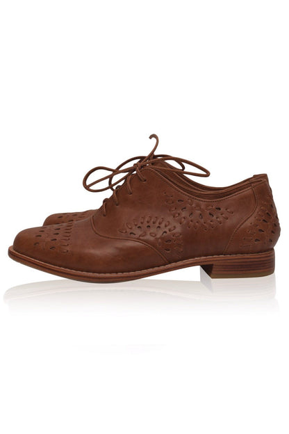 Heartbreak Leather Oxfords (Sz. 5, 8.5, 10)-4