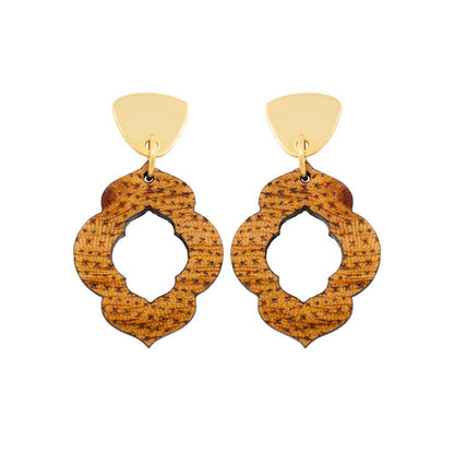 Herangan Recycled Wood Earrings-1