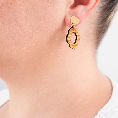 Herangan Recycled Wood Earrings-0