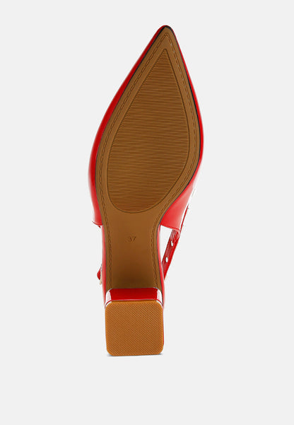Hiral Stud Embellished Slingback Sandals-4