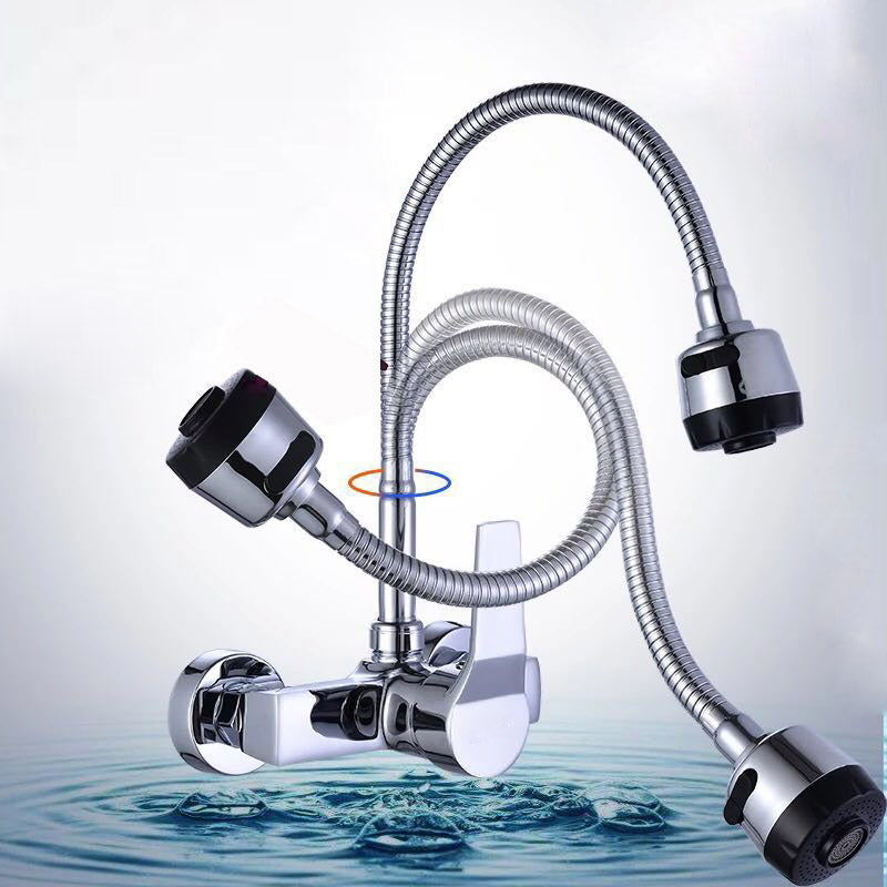 Hot and Cold Wall-Mounted Kitchen Faucet-0