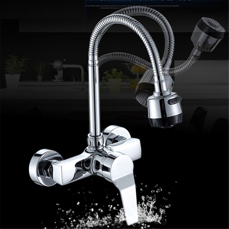 Hot and Cold Wall-Mounted Kitchen Faucet-2