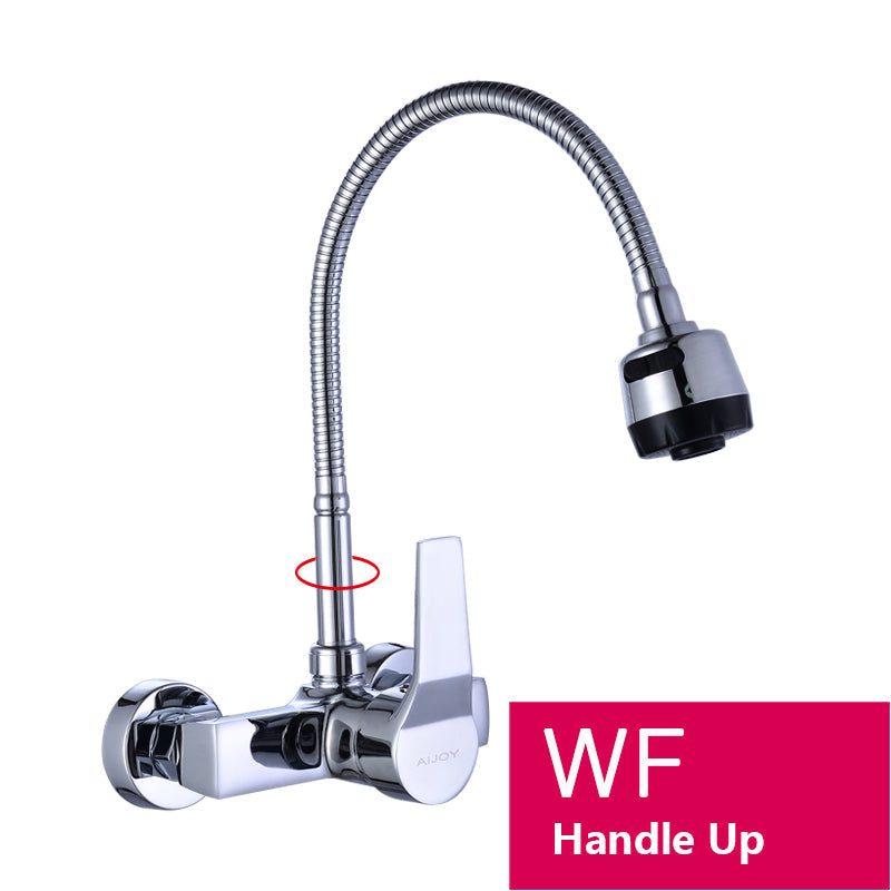 Hot and Cold Wall-Mounted Kitchen Faucet-4
