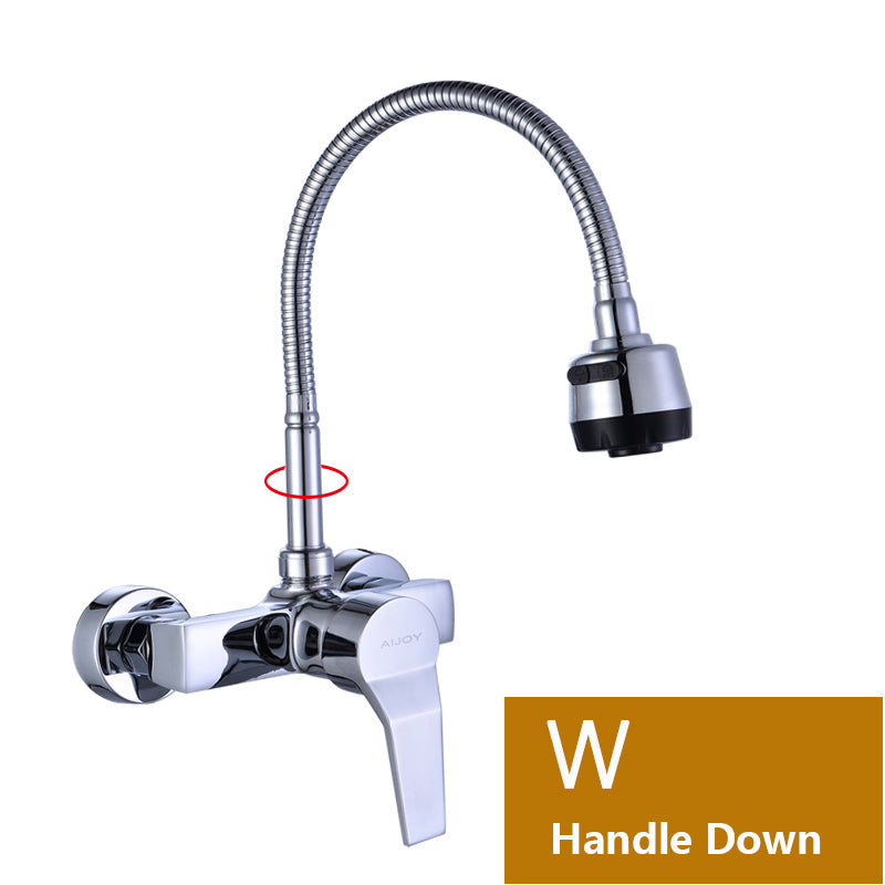 Hot and Cold Wall-Mounted Kitchen Faucet-5